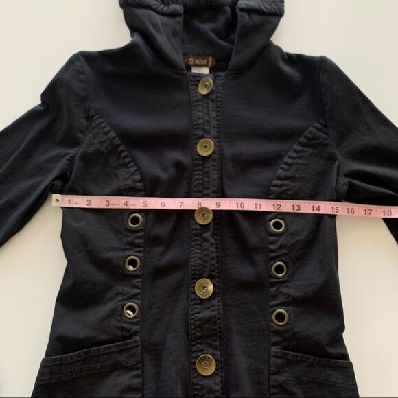 Janet Jackson 90’s R&B Icon Graphic Black Button Down Hoodie Jacket Small - Picture 7 of 9